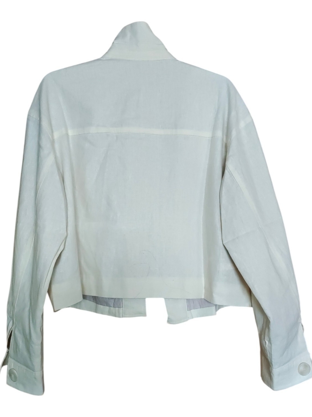 Zara Cream Utility Button-Front Jacket - Picture 2 of 3